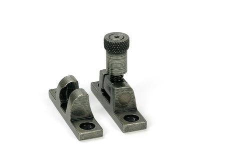 From The Anvil - Pewter Brompton Brighton Fastener - Narrow (Square) | Sku. 46609 | Trade Door Handles.