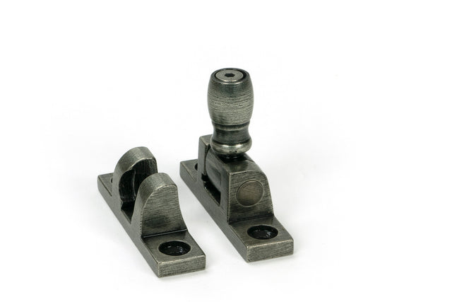 From The Anvil - Pewter Mushroom Brighton Fastener - Narrow (Square) | Sku. 46612 | Trade Door Handles.