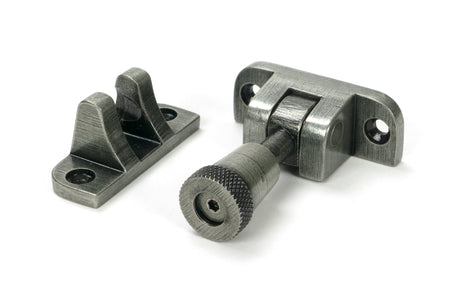 From The Anvil - Pewter Brompton Brighton Fastener (Radiused) | Sku. 46613 | Trade Door Handles.