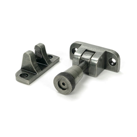 From The Anvil - Pewter Brompton Brighton Fastener (Radiused) | Sku. 46613 | Trade Door Handles.