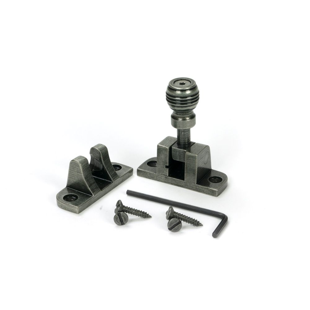 From The Anvil - Pewter Prestbury Brighton Fastener (Radiused) | Sku. 46614 | Trade Door Handles.