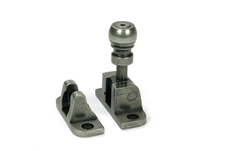 From The Anvil - Pewter Mushroom Brighton Fastener (Radiused) | Sku. 46616 | Trade Door Handles.