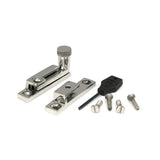 High quality images of the From The Anvil - Polished Marine SS (316) Brompton Quadrant Fastener - Narrow | Sku. Anvil-46618 | available to order from Trade Door Handles, quick delivery at discounted prices.