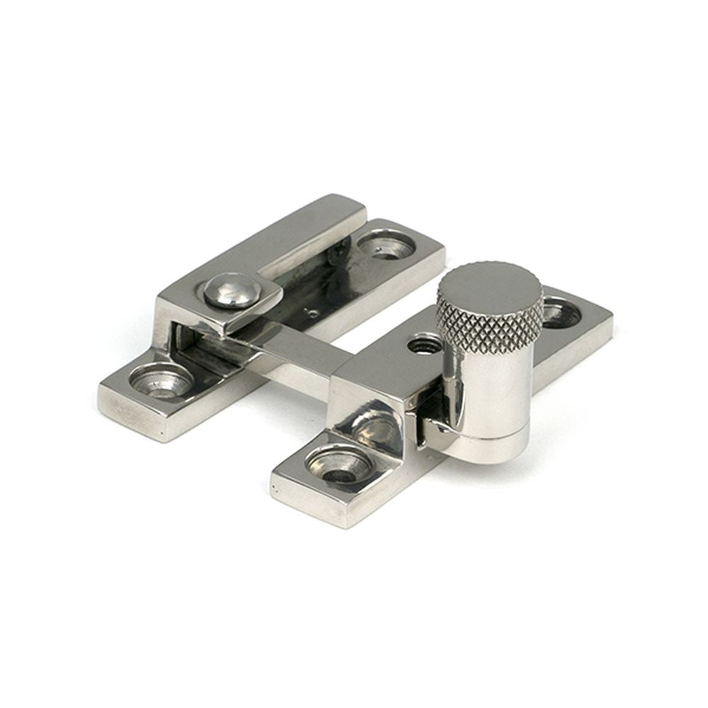 High quality images of the From The Anvil - Polished Marine SS (316) Brompton Quadrant Fastener - Narrow | Sku. Anvil-46618 | available to order from Trade Door Handles, quick delivery at discounted prices.