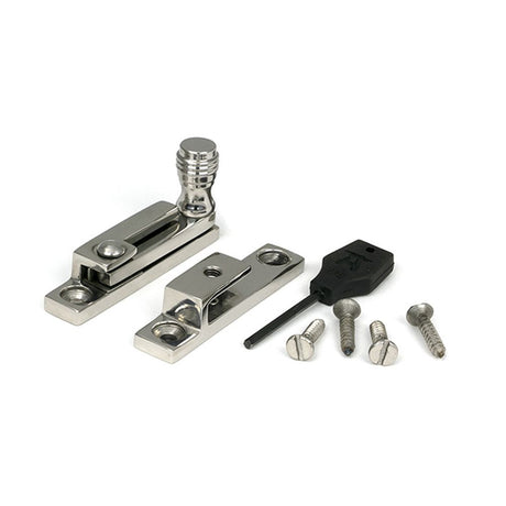 High quality images of the From The Anvil - Polished Marine SS (316) Prestbury Quadrant Fastener - Narrow | Sku. Anvil-46619 | available to order from Trade Door Handles, quick delivery at discounted prices.