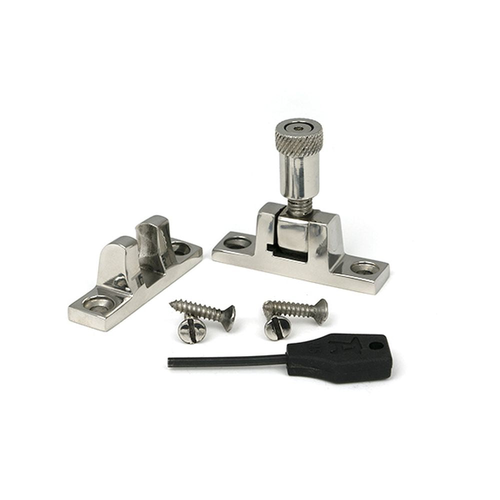 High quality images of the From The Anvil - Polished Marine SS (316) Brompton Brighton Fastener - Narrow (Square) | Sku. Anvil-46622 | available to order from Trade Door Handles, quick delivery at discounted prices.