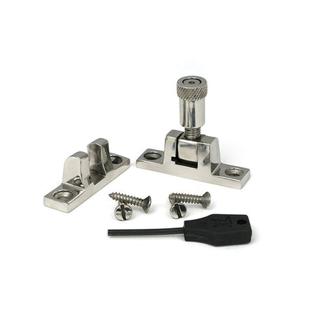 High quality images of the From The Anvil - Polished Marine SS (316) Brompton Brighton Fastener - Narrow (Square) | Sku. Anvil-46622 | available to order from Trade Door Handles, quick delivery at discounted prices.