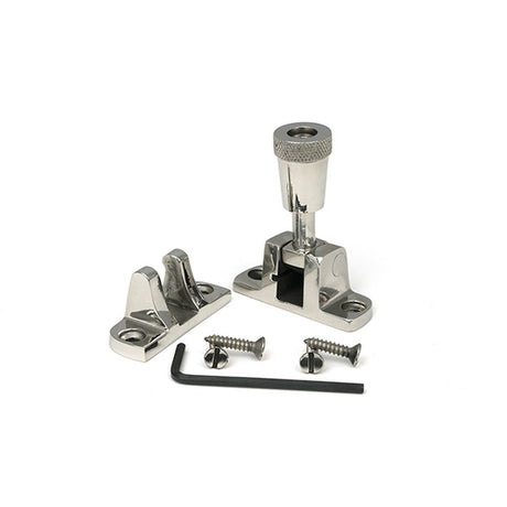 High quality images of the From The Anvil - Polished Marine SS (316) Brompton Brighton Fastener (Radiused) | Sku. Anvil-46626 | available to order from Trade Door Handles, quick delivery at discounted prices.