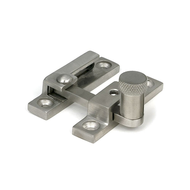 High quality images of the From The Anvil - Satin Marine SS (316) Brompton Quadrant Fastener - Narrow | Sku. Anvil-46631 | available to order from Trade Door Handles, quick delivery at discounted prices.