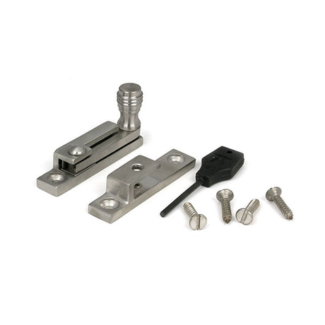 High quality images of the From The Anvil - Satin Marine SS (316) Prestbury Quadrant Fastener - Narrow | Sku. Anvil-46632 | available to order from Trade Door Handles, quick delivery at discounted prices.