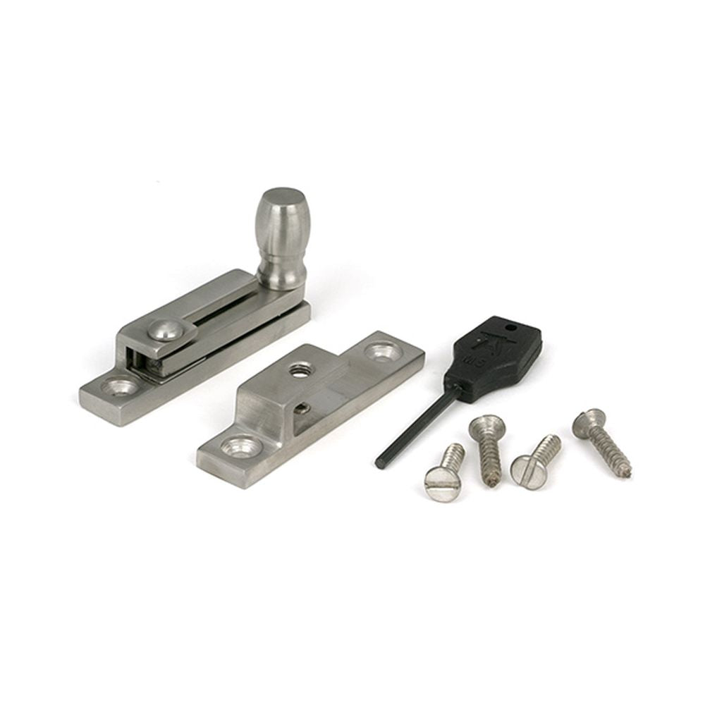 High quality images of the From The Anvil - Satin Marine SS (316) Mushroom Quadrant Fastener - Narrow | Sku. Anvil-46634 | available to order from Trade Door Handles, quick delivery at discounted prices.