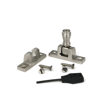 High quality images of the From The Anvil - Satin Marine SS (316) Prestbury Brighton Fastener - Narrow (Square) | Sku. Anvil-46636 | available to order from Trade Door Handles, quick delivery at discounted prices.