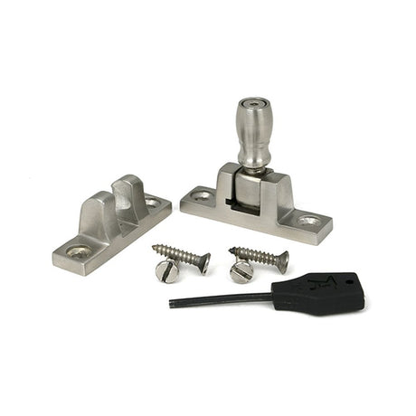 High quality images of the From The Anvil - Satin Marine SS (316) Mushroom Brighton Fastener - Narrow (Square) | Sku. Anvil-46638 | available to order from Trade Door Handles, quick delivery at discounted prices.