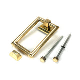 From The Anvil - Aged Brass Brompton Door Knocker | Sku. 46644 | Trade Door Handles.