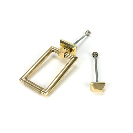 From The Anvil - Aged Brass Brompton Door Knocker | Sku. 46644 | Trade Door Handles.