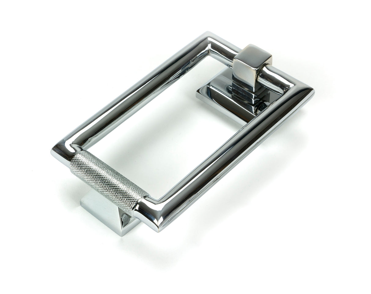 From The Anvil - Polished Chrome Brompton Door Knocker | Sku. 46645 | Trade Door Handles.