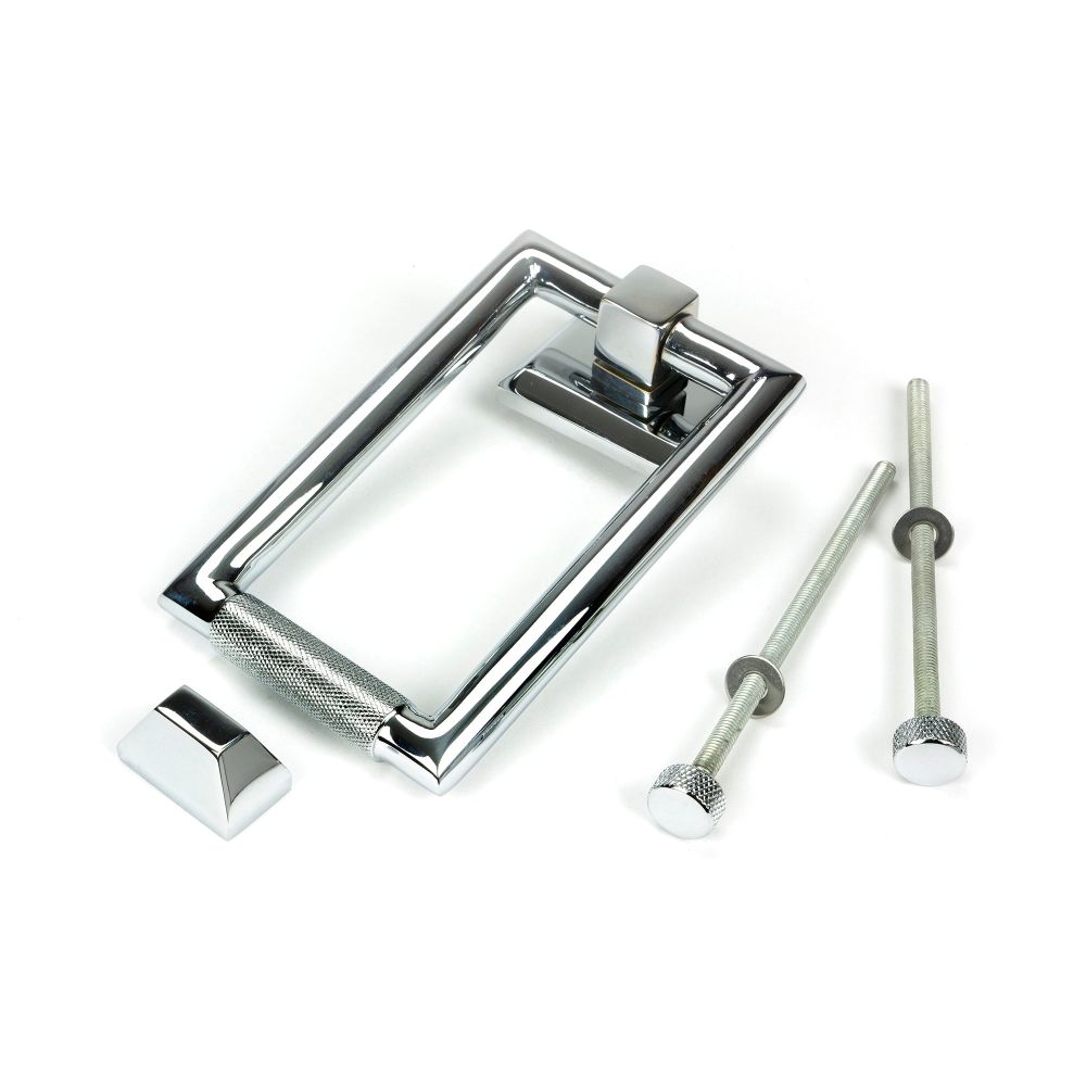 From The Anvil - Polished Chrome Brompton Door Knocker | Sku. 46645 | Trade Door Handles.