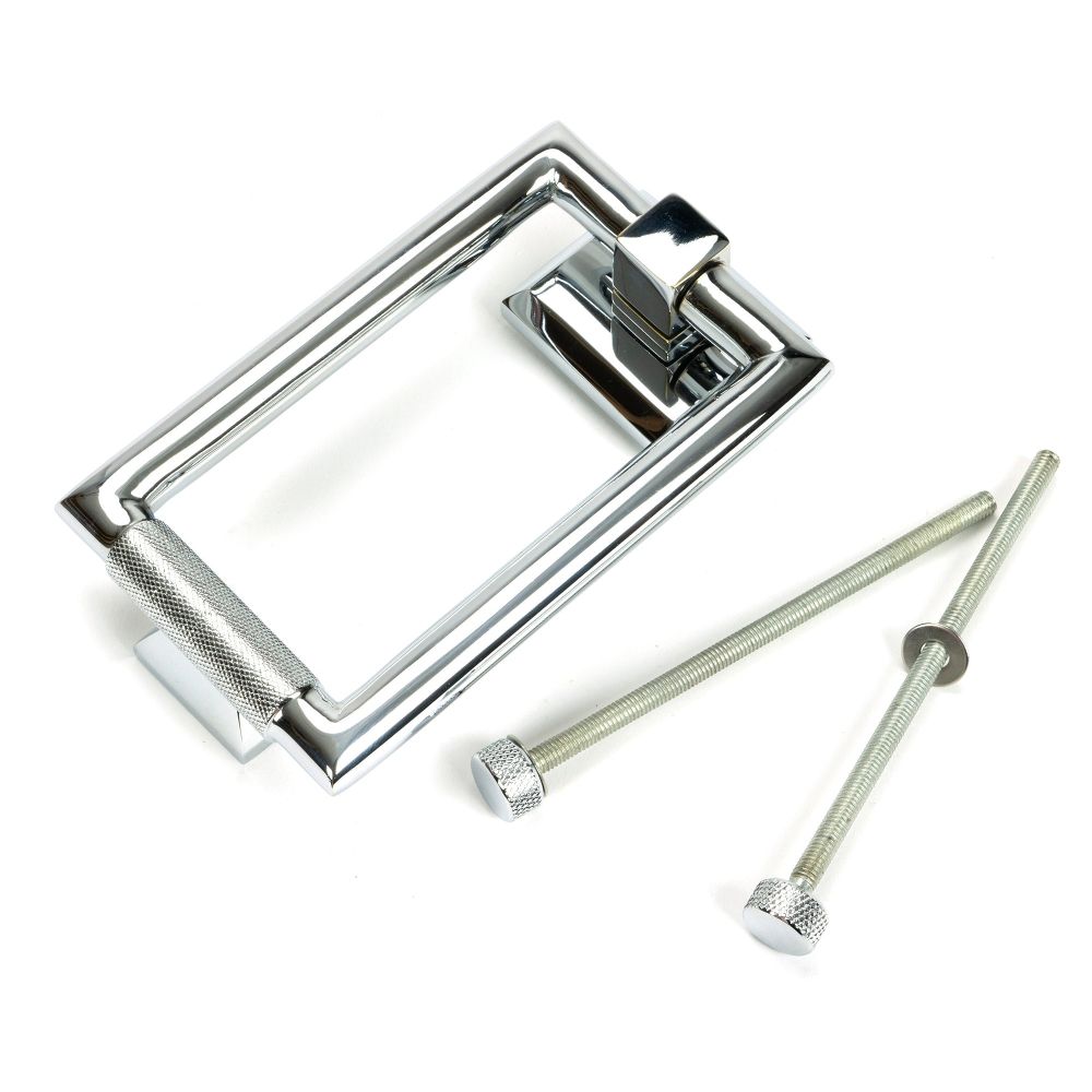 From The Anvil - Polished Chrome Brompton Door Knocker | Sku. 46645 | Trade Door Handles.