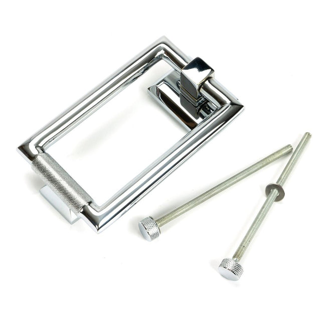 From The Anvil - Polished Chrome Brompton Door Knocker | Sku. 46645 | Trade Door Handles.