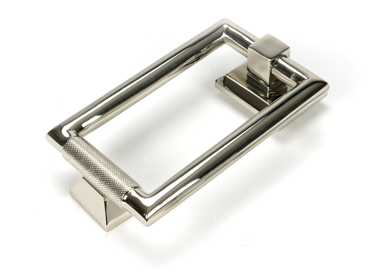 From The Anvil - Polished Nickel Brompton Door Knocker | Sku. 46646 | Trade Door Handles.