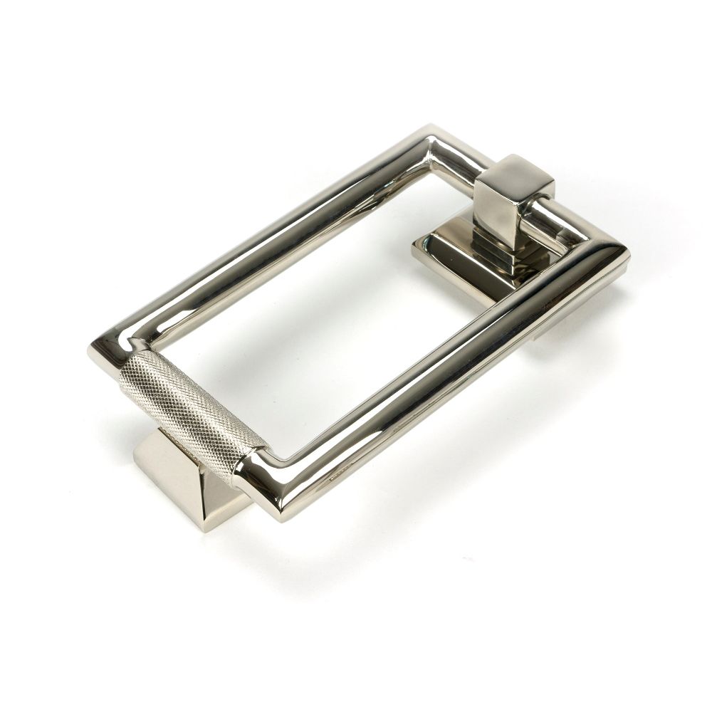 From The Anvil - Polished Nickel Brompton Door Knocker | Sku. 46646 | Trade Door Handles.