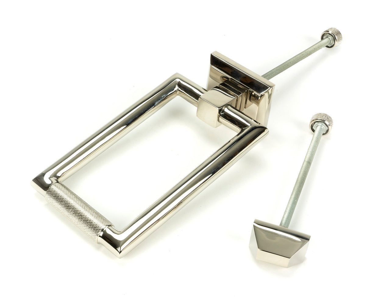 From The Anvil - Polished Nickel Brompton Door Knocker | Sku. 46646 | Trade Door Handles.