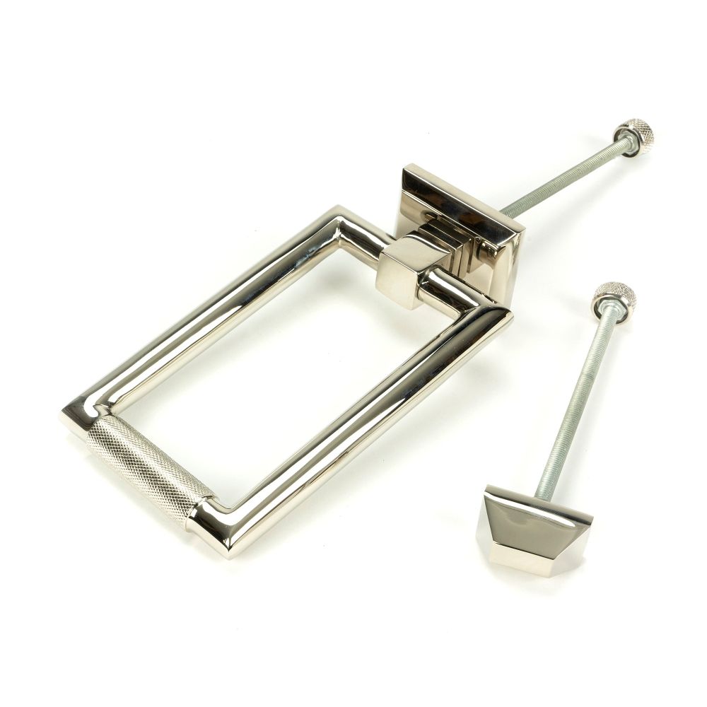 From The Anvil - Polished Nickel Brompton Door Knocker | Sku. 46646 | Trade Door Handles.