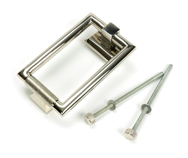 From The Anvil - Polished Nickel Brompton Door Knocker | Sku. 46646 | Trade Door Handles.
