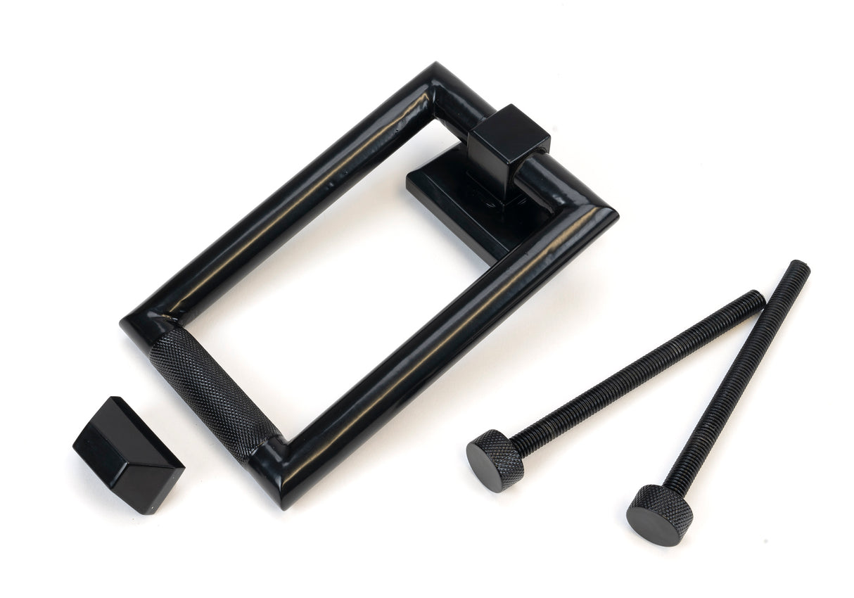 From The Anvil - Black Brompton Door Knocker | Sku. 46649 | Trade Door Handles.
