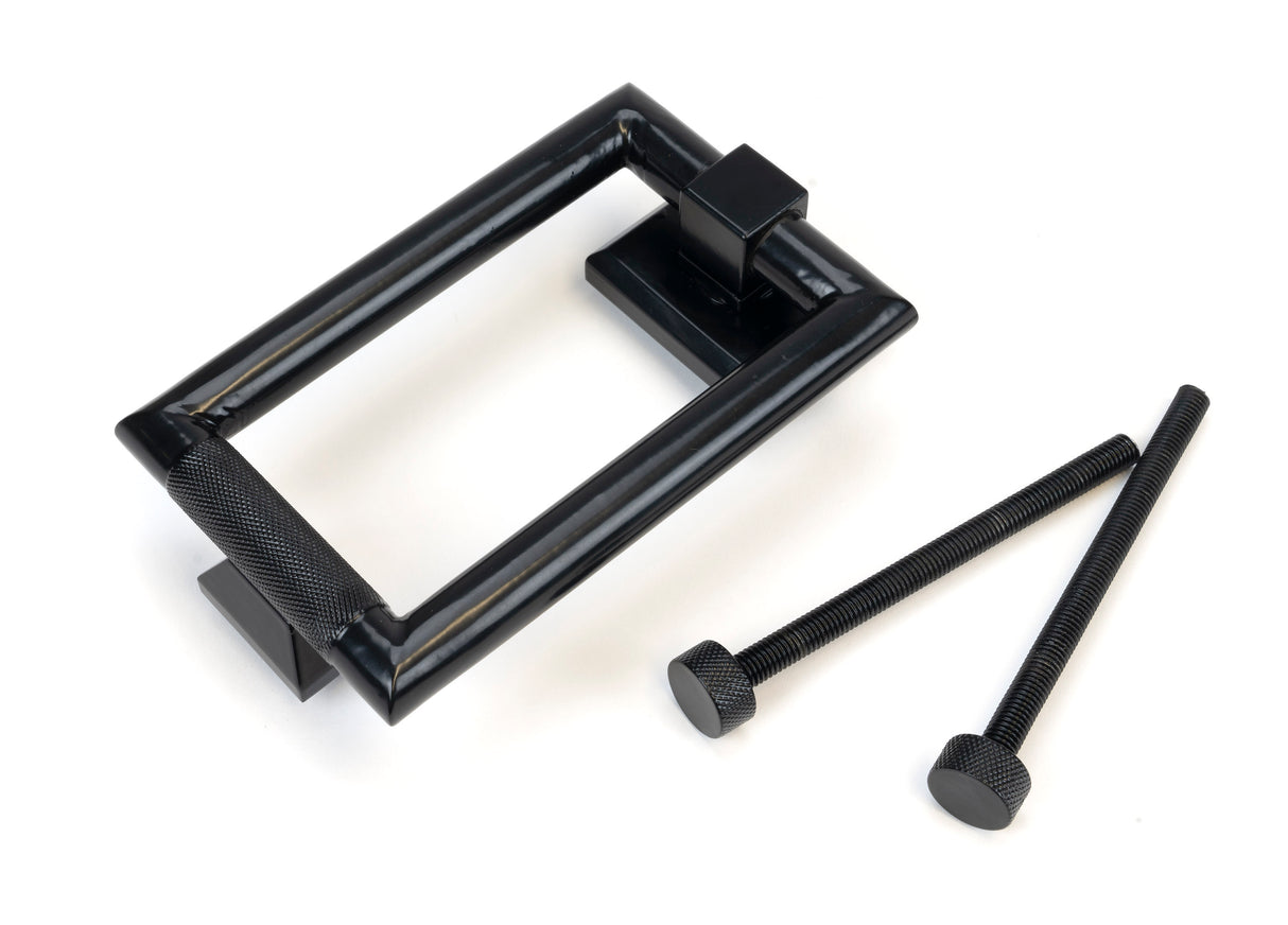 From The Anvil - Black Brompton Door Knocker | Sku. 46649 | Trade Door Handles.