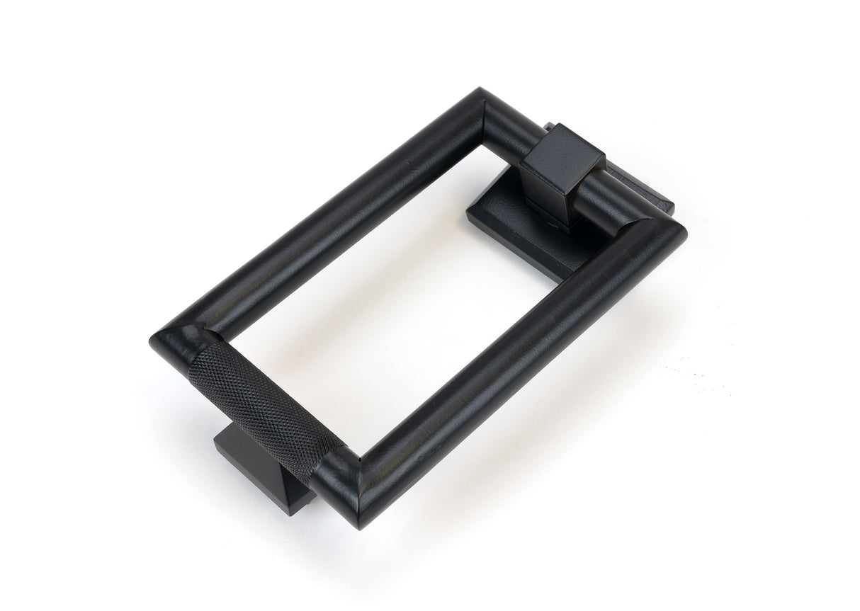 From The Anvil - Matt Black Brompton Door Knocker | Sku. 46650 | Trade Door Handles.
