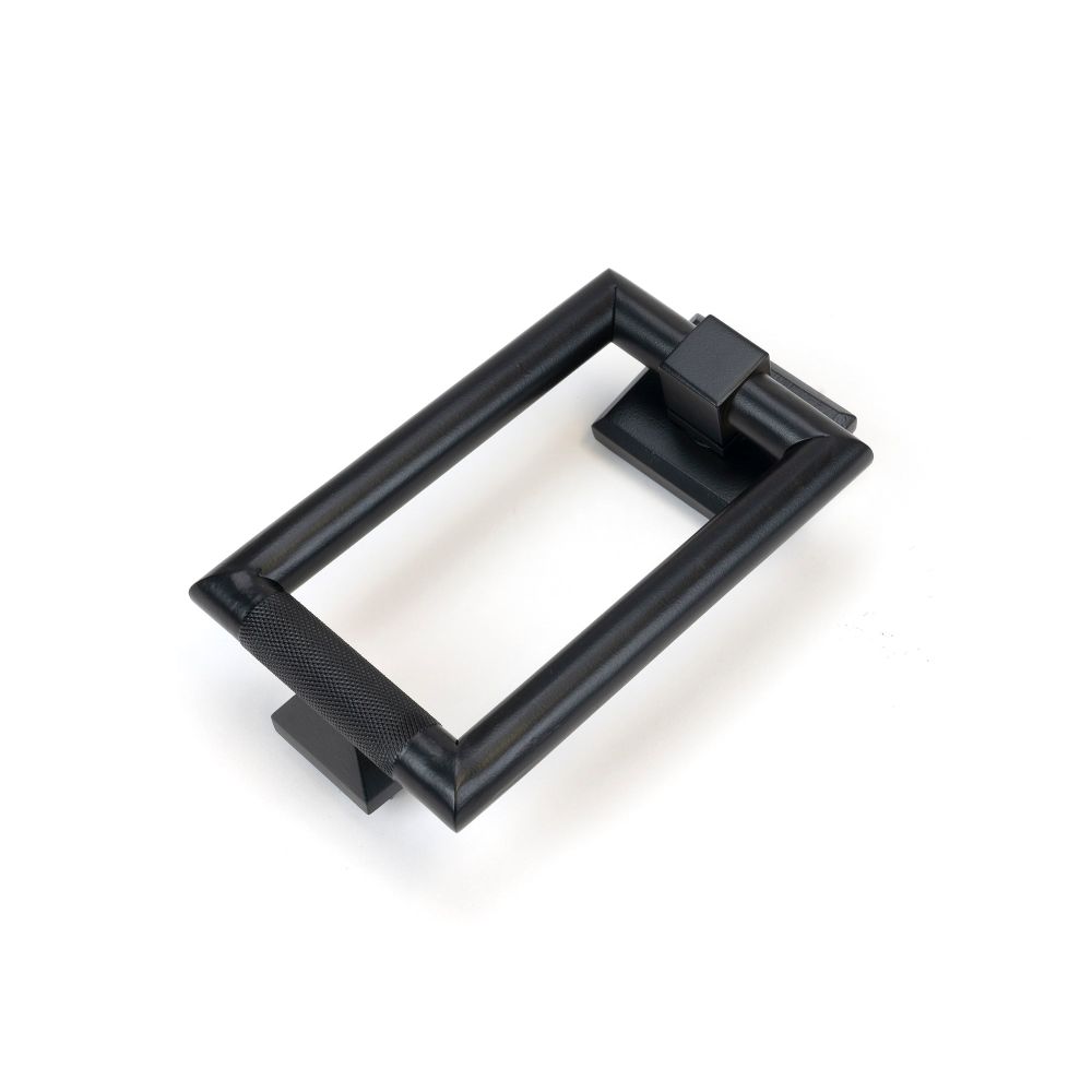 From The Anvil - Matt Black Brompton Door Knocker | Sku. 46650 | Trade Door Handles.