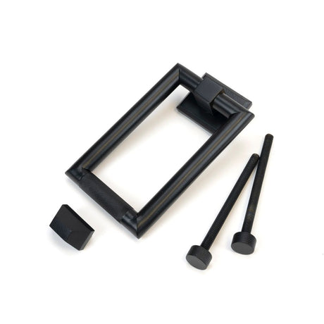 From The Anvil - Matt Black Brompton Door Knocker | Sku. 46650 | Trade Door Handles.