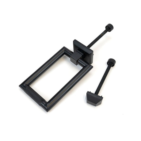 From The Anvil - Matt Black Brompton Door Knocker | Sku. 46650 | Trade Door Handles.