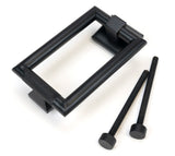 From The Anvil - Matt Black Brompton Door Knocker | Sku. 46650 | Trade Door Handles.