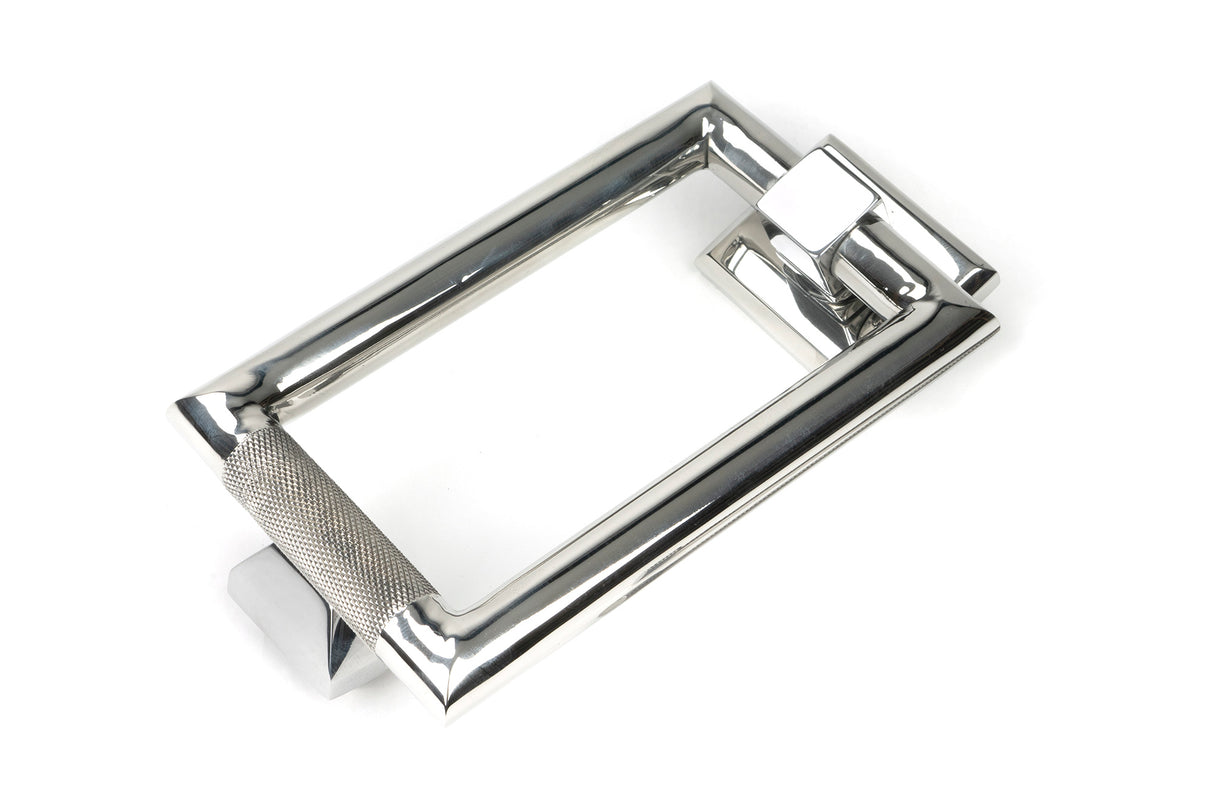 From The Anvil - Polished Marine SS (316) Brompton Door Knocker | Sku. 46652 | Trade Door Handles.