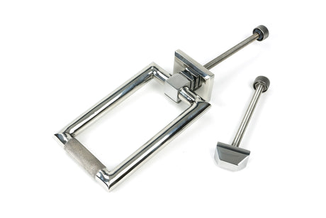 From The Anvil - Polished Marine SS (316) Brompton Door Knocker | Sku. 46652 | Trade Door Handles.