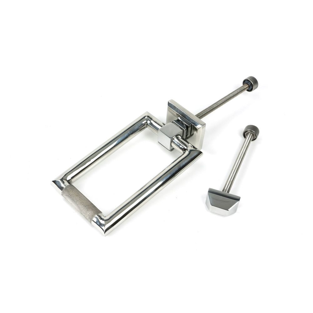 From The Anvil - Polished Marine SS (316) Brompton Door Knocker | Sku. 46652 | Trade Door Handles.