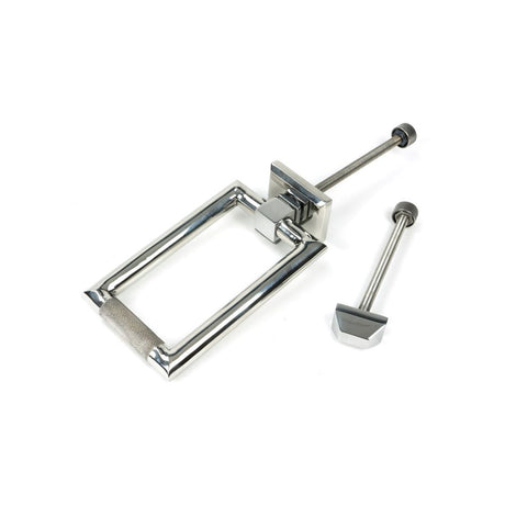 From The Anvil - Polished Marine SS (316) Brompton Door Knocker | Sku. 46652 | Trade Door Handles.