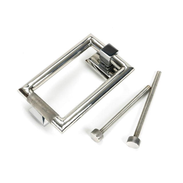 From The Anvil - Polished Marine SS (316) Brompton Door Knocker | Sku. 46652 | Trade Door Handles.