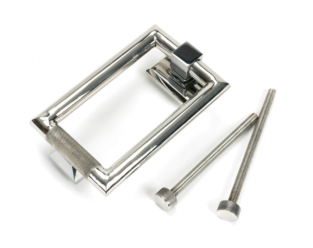 From The Anvil - Polished Marine SS (316) Brompton Door Knocker | Sku. 46652 | Trade Door Handles.