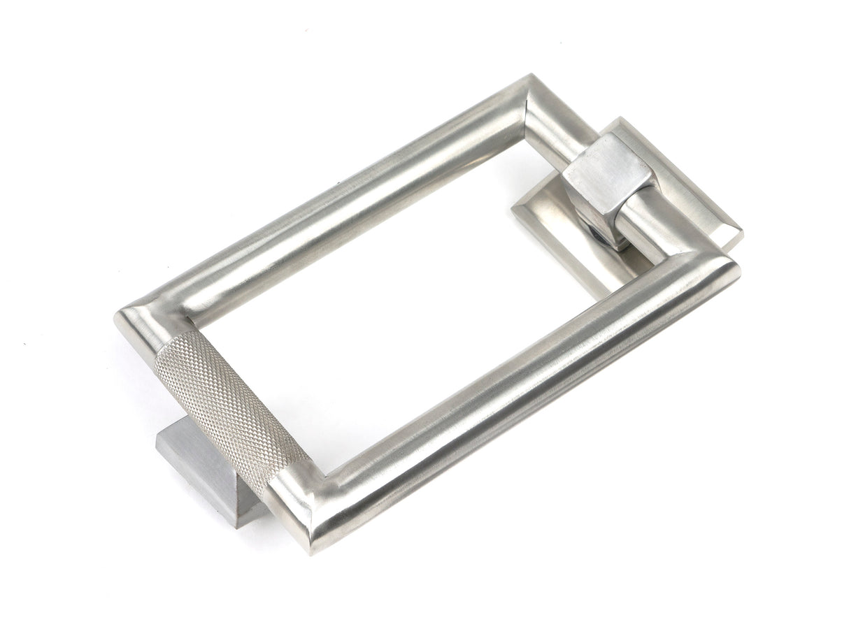 From The Anvil - Satin Marine SS (316) Brompton Door Knocker | Sku. 46653 | Trade Door Handles.