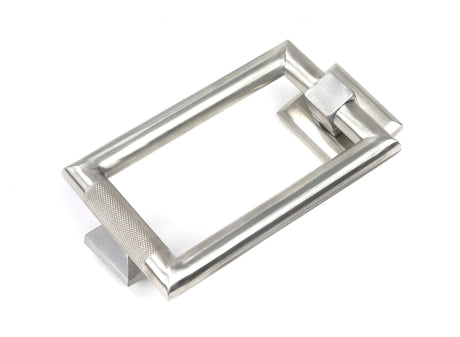 From The Anvil - Satin Marine SS (316) Brompton Door Knocker | Sku. 46653 | Trade Door Handles.