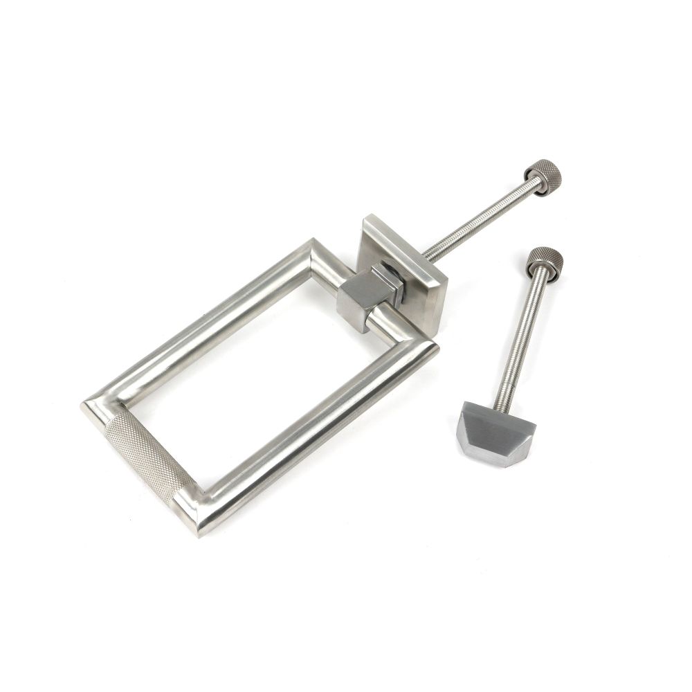 From The Anvil - Satin Marine SS (316) Brompton Door Knocker | Sku. 46653 | Trade Door Handles.