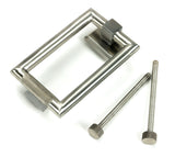 From The Anvil - Satin Marine SS (316) Brompton Door Knocker | Sku. 46653 | Trade Door Handles.