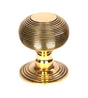 From The Anvil - Aged Brass Beehive Centre Door Knob | Sku. 46654 | Trade Door Handles.