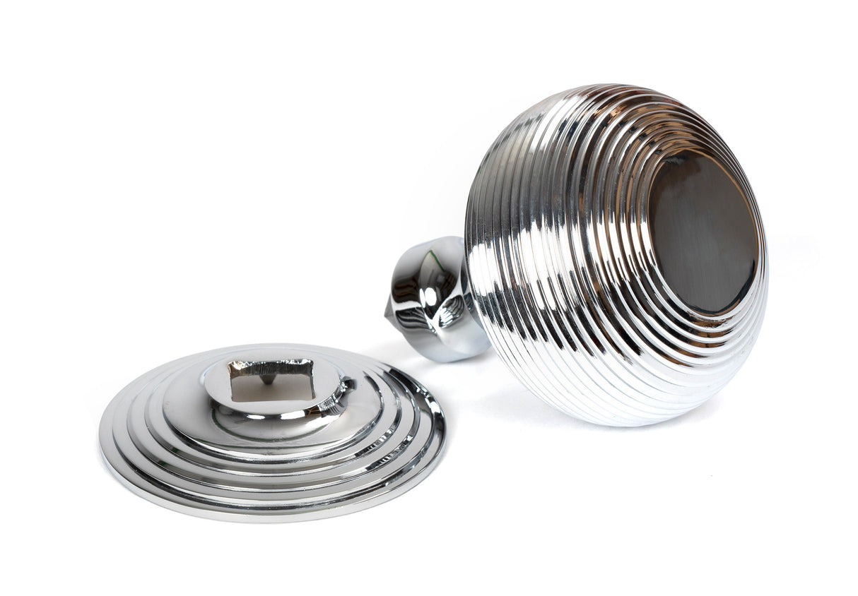 From The Anvil - Polished Chrome Beehive Centre Door Knob | Sku. 46655 | Trade Door Handles.