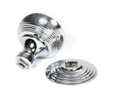 From The Anvil - Polished Chrome Beehive Centre Door Knob | Sku. 46655 | Trade Door Handles.
