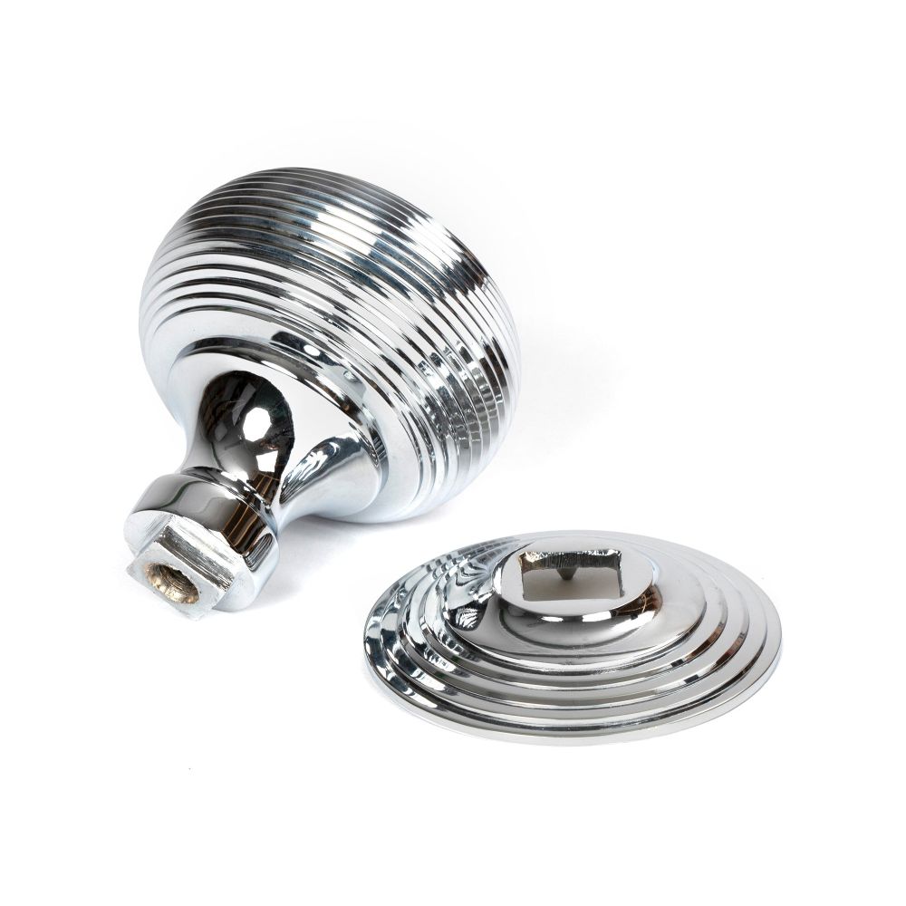 From The Anvil - Polished Chrome Beehive Centre Door Knob | Sku. 46655 | Trade Door Handles.