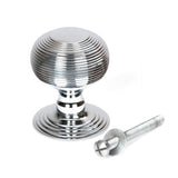 From The Anvil - Polished Chrome Beehive Centre Door Knob | Sku. 46655 | Trade Door Handles.